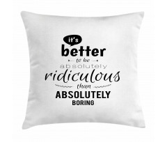 Lettering Pattern Pillow Cover