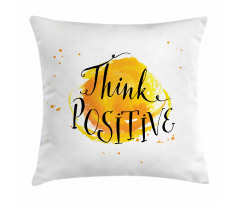 Color Splash Words Pillow Cover