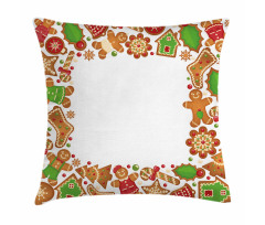 Gingerbread Biscuits Pillow Cover