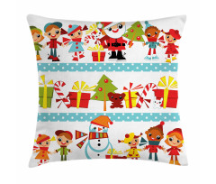 Joy Children Santa Pillow Cover