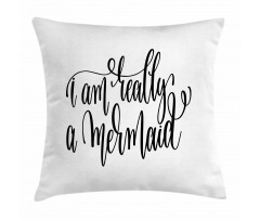 Girl Theme Slogan Pillow Cover