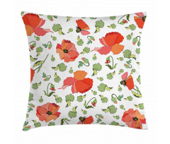 Scattered Buds and Stems Pillow Cover
