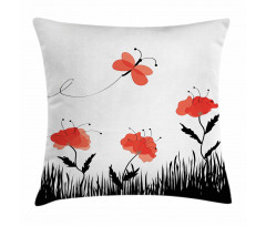 Abstract Pastoral Field Pillow Cover
