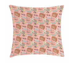 Bon Voyage Vacation Pillow Cover