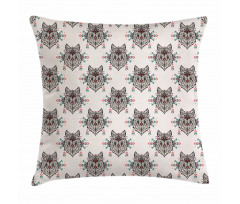 Wolf Pattern Pillow Cover