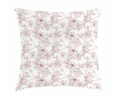 Rustic Peonies Pillow Cover