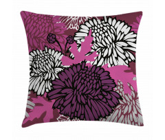 Large Floral Petals Bud Pillow Cover