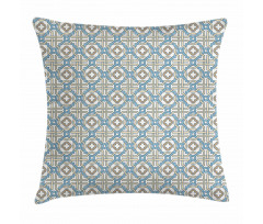 Circular Star Tile Motif Pillow Cover