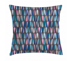 Colored Drop Shapes Pillow Cover