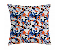 Colors Shapes Grid Pillow Cover