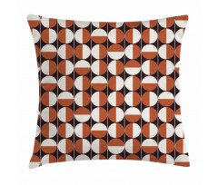 Bicolor Circles Pillow Cover