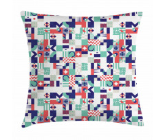 Pastel Funky Shapes Pillow Cover