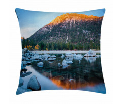Rocks in the Lake Pillow Cover