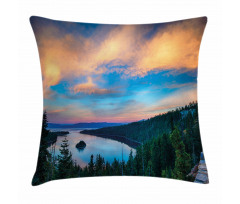 Sundown in the Woods Pillow Cover