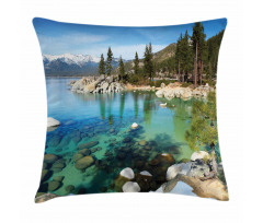 Summer Lake Photo Pillow Cover