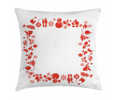 Santa Trees Baubles Pillow Cover