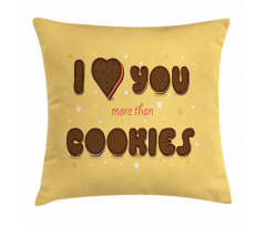 Chocolate Cookie Pillow Cover