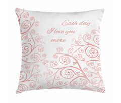 Swirls Love in Spring Pillow Cover