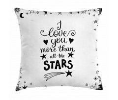 Stars for Loved Pillow Cover