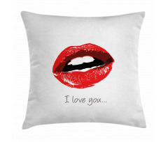Seductic Female Lips Pillow Cover