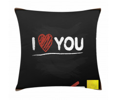 Cartoon Blackboard Pillow Cover