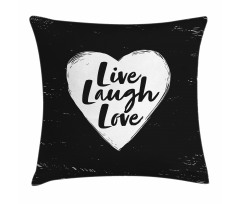 Heart and Words Pillow Cover