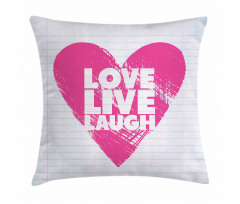 Notebook Words Pillow Cover