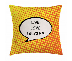 Speech Bubble Pillow Cover