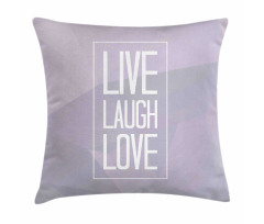 Greyscale Words Pillow Cover