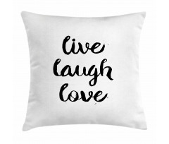 Retro Words Pillow Cover