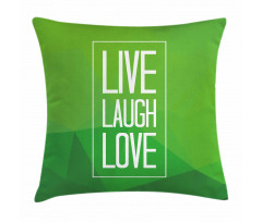 Polygon Saying Pillow Cover