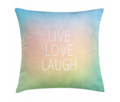 Bokeh Slogan Pillow Cover