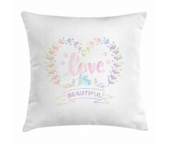 Pastel Dreamy Spring Pillow Cover