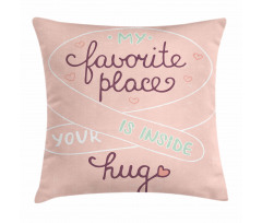 Typography with Soft Color Pillow Cover