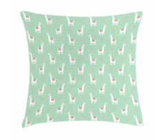 Candy Cane Hearts Pillow Cover