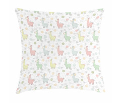 Cartoon Animal Pattern Pillow Cover