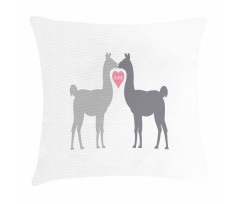 2 Animals in Love Pillow Cover