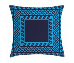 Swirl Waves Hellenic Pillow Cover