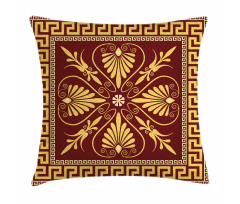 Labyrinth and Flower Pillow Cover