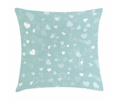 Romantic Hearts Theme Pillow Cover
