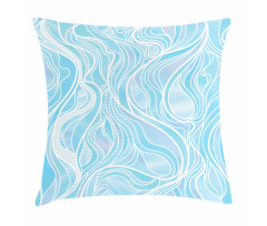 Ornate Wavy Stripes Pillow Cover