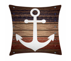 Boat Theme Anchor Motif Pillow Cover