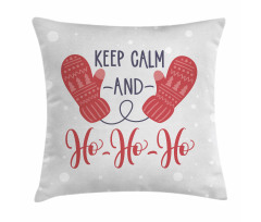 Xmas Fun Words Santa Pillow Cover