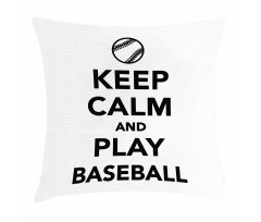 Play Baseball Theme Pillow Cover