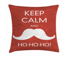 Ho Ho Ho Mustache Pillow Cover