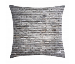 Aged Rough Brick Wall Pillow Cover