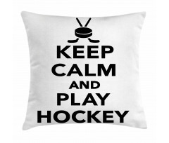 Keep Calm and Play Words Pillow Cover