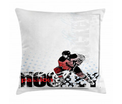 Goalie Playing Artwork Pillow Cover