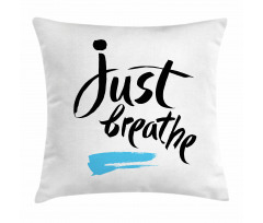 Words Calligraphy Pillow Cover