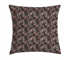 Black Lace Pattern Pillow Cover